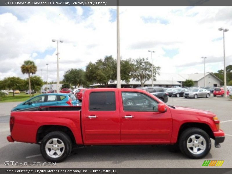 Victory Red / Ebony 2011 Chevrolet Colorado LT Crew Cab