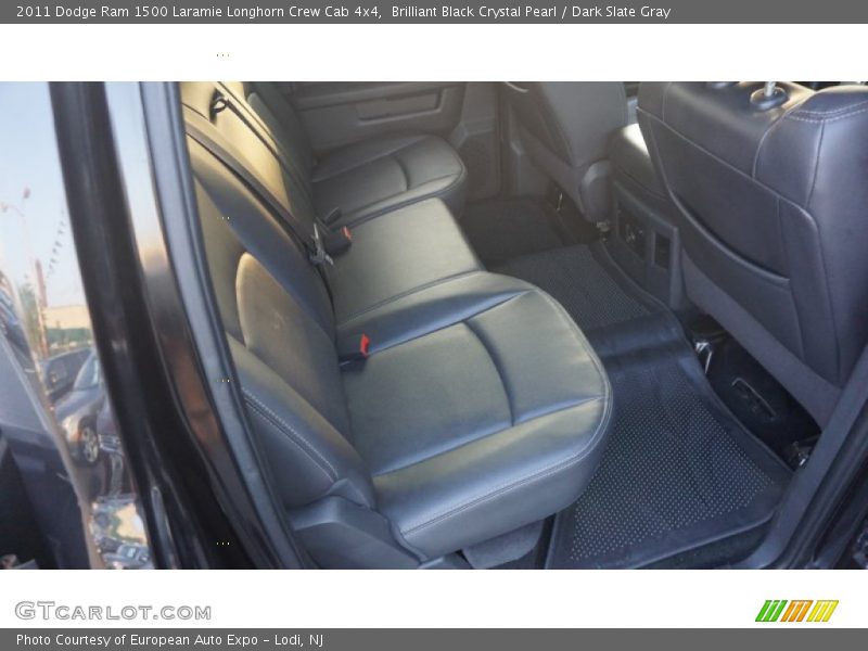 Brilliant Black Crystal Pearl / Dark Slate Gray 2011 Dodge Ram 1500 Laramie Longhorn Crew Cab 4x4