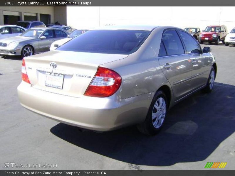 Desert Sand Mica / Taupe 2003 Toyota Camry LE