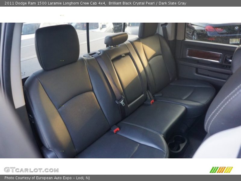 Brilliant Black Crystal Pearl / Dark Slate Gray 2011 Dodge Ram 1500 Laramie Longhorn Crew Cab 4x4
