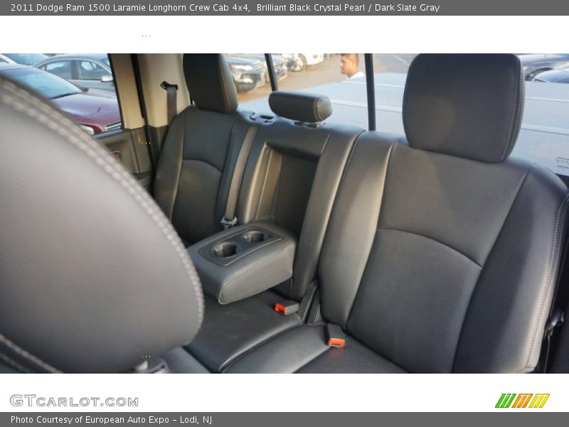 Brilliant Black Crystal Pearl / Dark Slate Gray 2011 Dodge Ram 1500 Laramie Longhorn Crew Cab 4x4