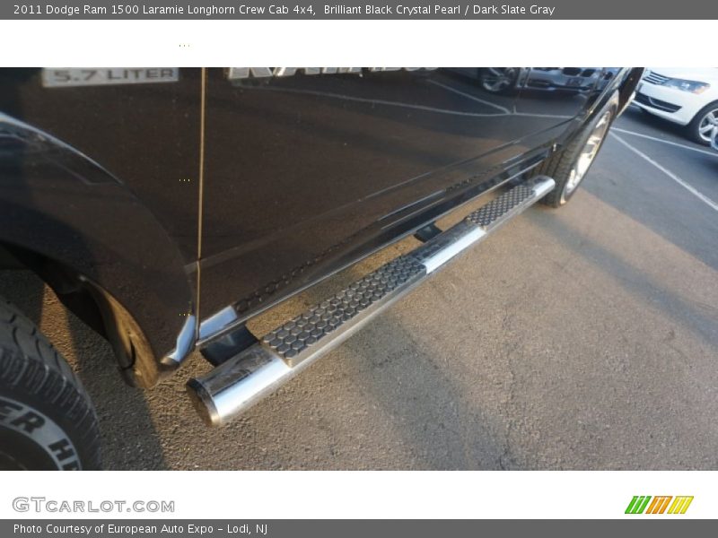 Brilliant Black Crystal Pearl / Dark Slate Gray 2011 Dodge Ram 1500 Laramie Longhorn Crew Cab 4x4