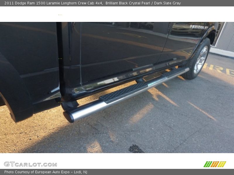 Brilliant Black Crystal Pearl / Dark Slate Gray 2011 Dodge Ram 1500 Laramie Longhorn Crew Cab 4x4