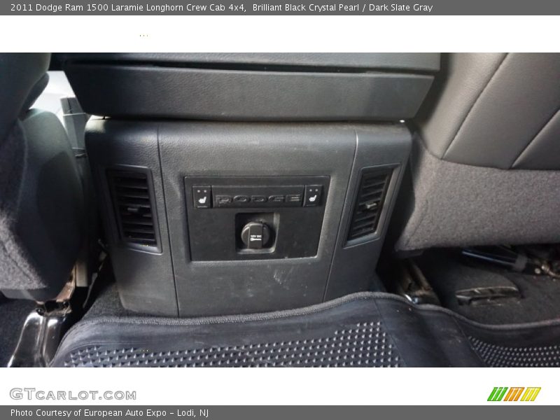 Brilliant Black Crystal Pearl / Dark Slate Gray 2011 Dodge Ram 1500 Laramie Longhorn Crew Cab 4x4