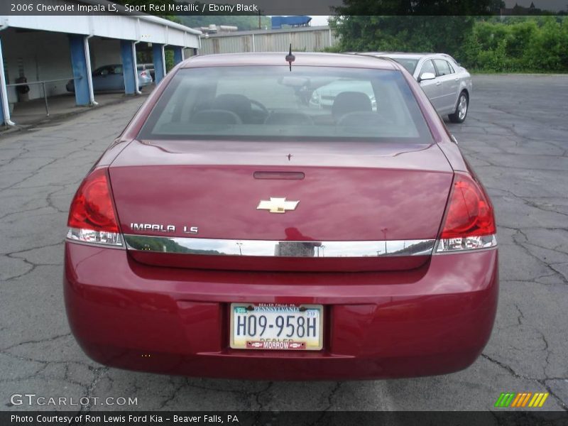 Sport Red Metallic / Ebony Black 2006 Chevrolet Impala LS