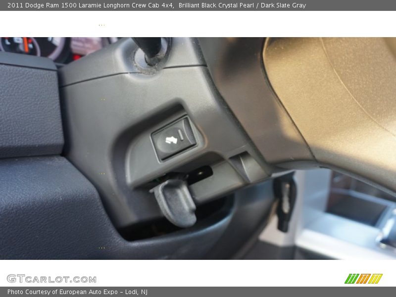Brilliant Black Crystal Pearl / Dark Slate Gray 2011 Dodge Ram 1500 Laramie Longhorn Crew Cab 4x4