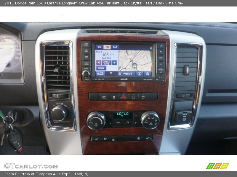 Brilliant Black Crystal Pearl / Dark Slate Gray 2011 Dodge Ram 1500 Laramie Longhorn Crew Cab 4x4