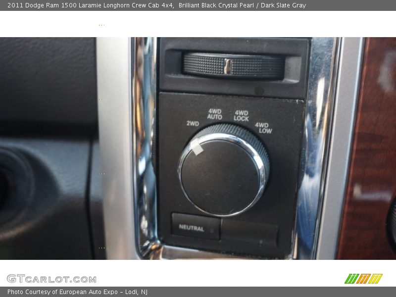 Brilliant Black Crystal Pearl / Dark Slate Gray 2011 Dodge Ram 1500 Laramie Longhorn Crew Cab 4x4
