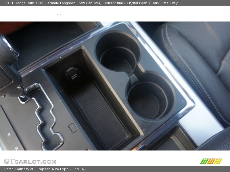 Brilliant Black Crystal Pearl / Dark Slate Gray 2011 Dodge Ram 1500 Laramie Longhorn Crew Cab 4x4