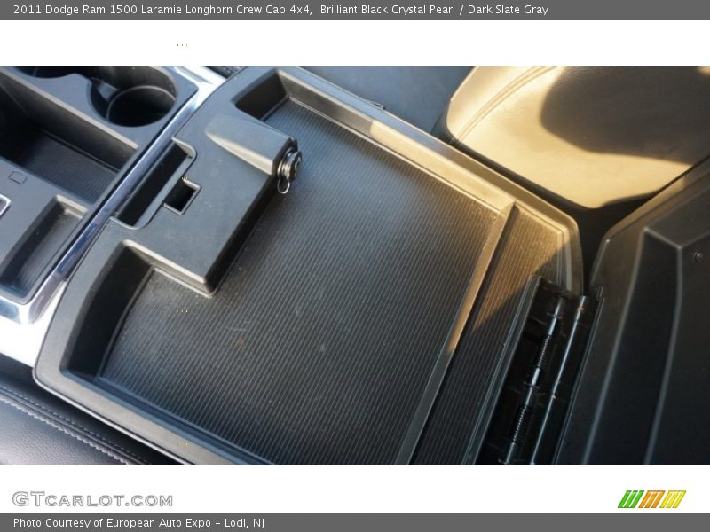 Brilliant Black Crystal Pearl / Dark Slate Gray 2011 Dodge Ram 1500 Laramie Longhorn Crew Cab 4x4