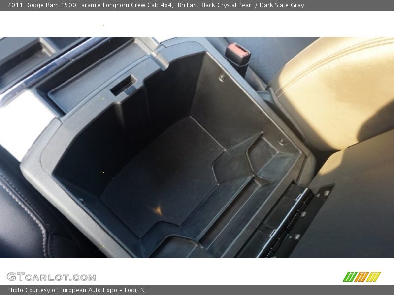 Brilliant Black Crystal Pearl / Dark Slate Gray 2011 Dodge Ram 1500 Laramie Longhorn Crew Cab 4x4