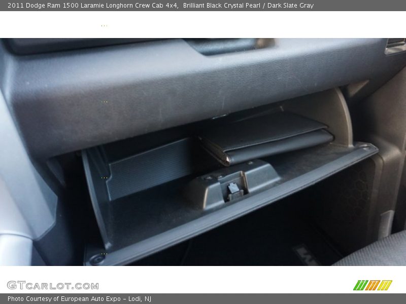 Brilliant Black Crystal Pearl / Dark Slate Gray 2011 Dodge Ram 1500 Laramie Longhorn Crew Cab 4x4