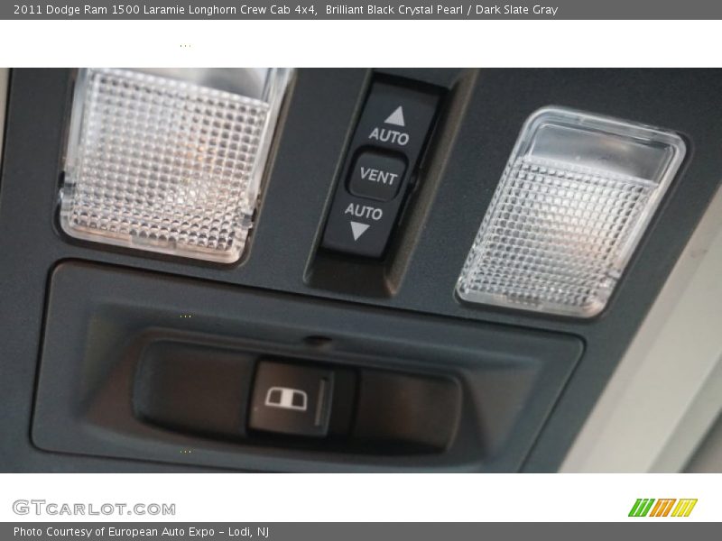 Brilliant Black Crystal Pearl / Dark Slate Gray 2011 Dodge Ram 1500 Laramie Longhorn Crew Cab 4x4