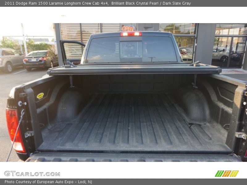 Brilliant Black Crystal Pearl / Dark Slate Gray 2011 Dodge Ram 1500 Laramie Longhorn Crew Cab 4x4