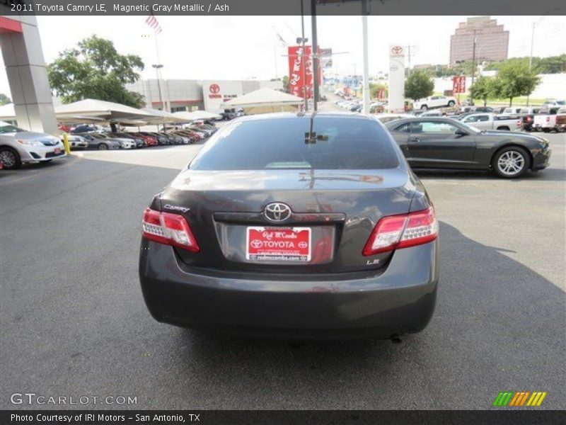 Magnetic Gray Metallic / Ash 2011 Toyota Camry LE