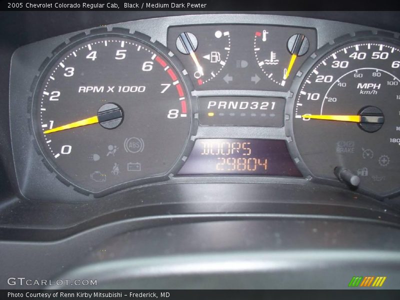Black / Medium Dark Pewter 2005 Chevrolet Colorado Regular Cab