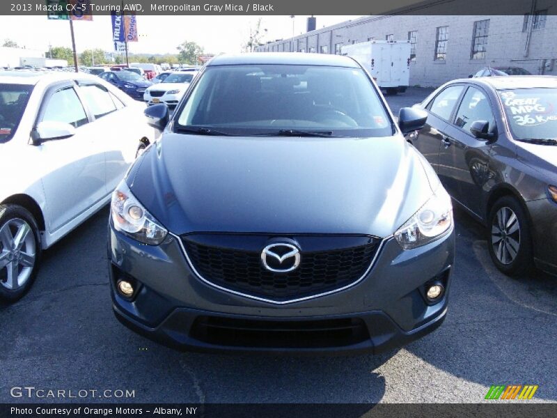 Metropolitan Gray Mica / Black 2013 Mazda CX-5 Touring AWD