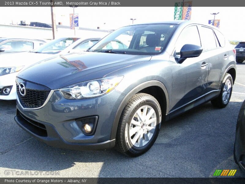 Metropolitan Gray Mica / Black 2013 Mazda CX-5 Touring AWD