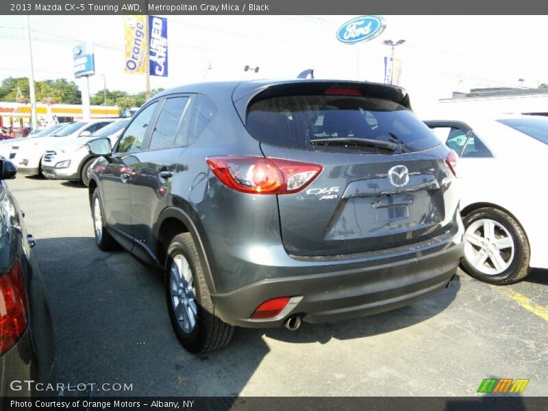 Metropolitan Gray Mica / Black 2013 Mazda CX-5 Touring AWD