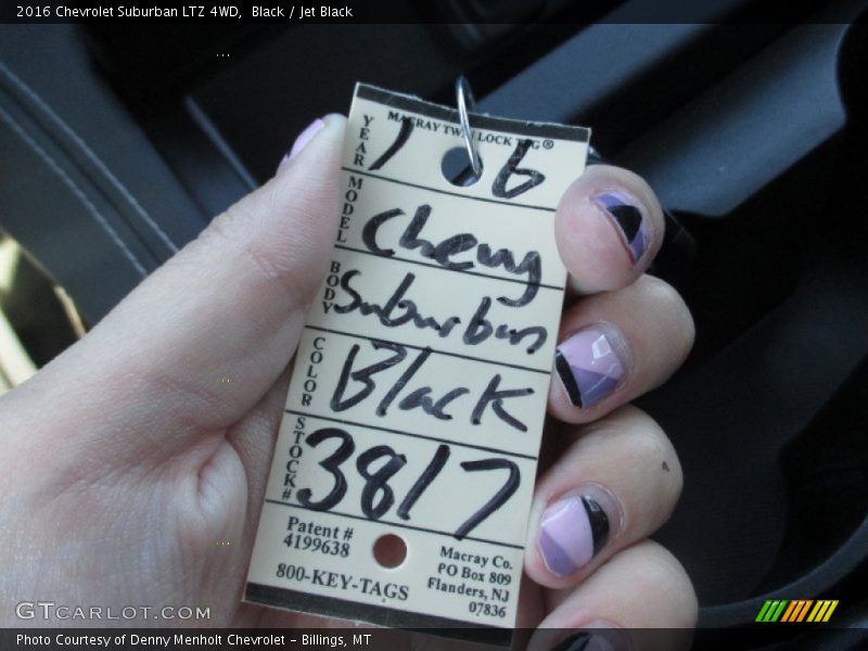 Black / Jet Black 2016 Chevrolet Suburban LTZ 4WD