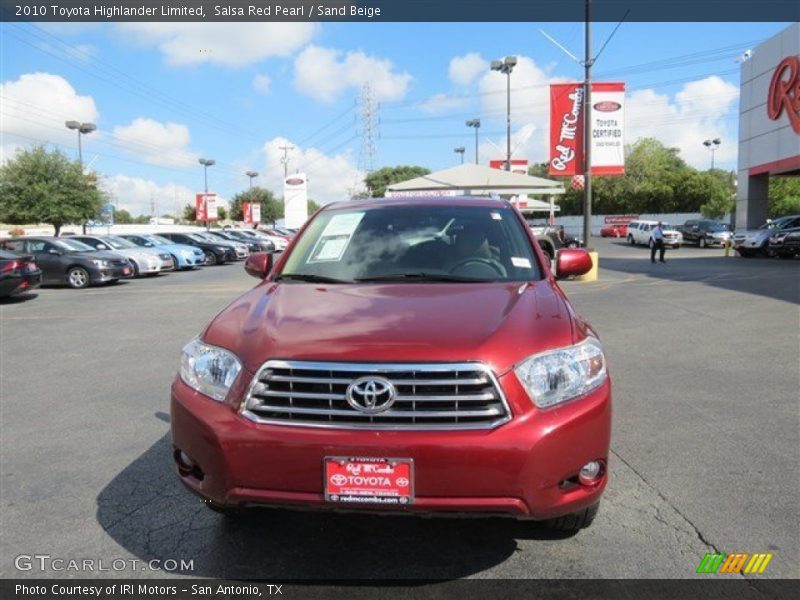 Salsa Red Pearl / Sand Beige 2010 Toyota Highlander Limited