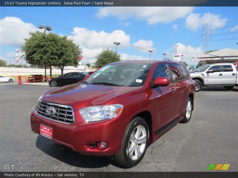 Salsa Red Pearl / Sand Beige 2010 Toyota Highlander Limited