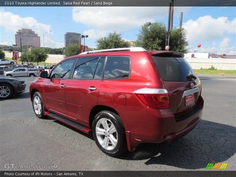 Salsa Red Pearl / Sand Beige 2010 Toyota Highlander Limited