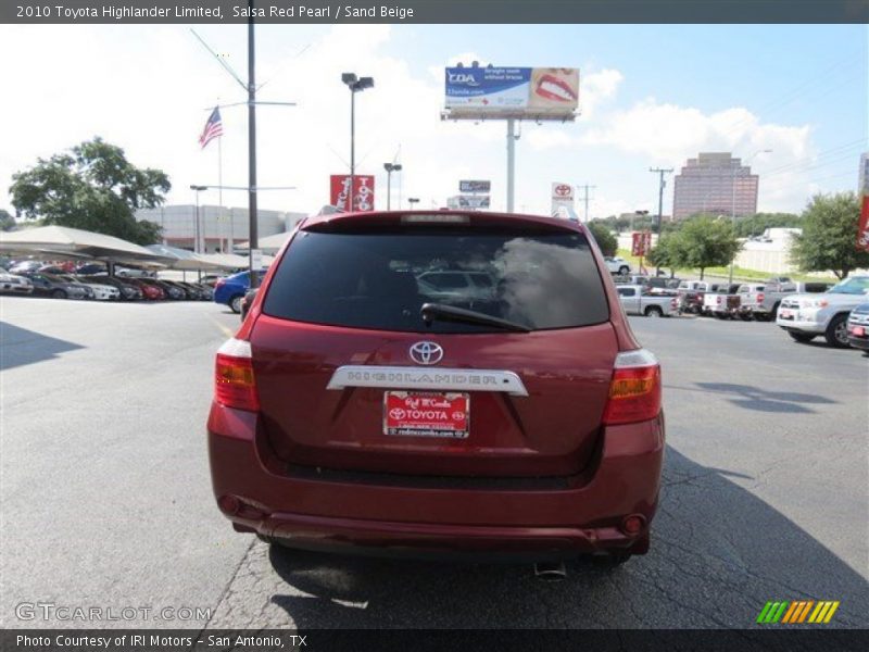 Salsa Red Pearl / Sand Beige 2010 Toyota Highlander Limited