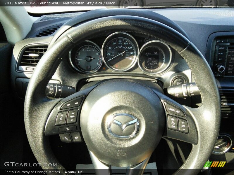 Metropolitan Gray Mica / Black 2013 Mazda CX-5 Touring AWD