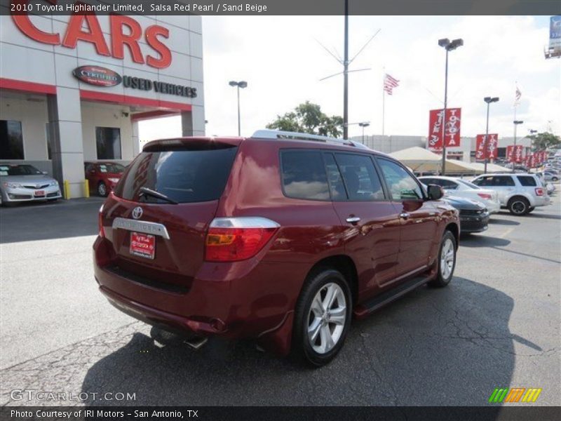 Salsa Red Pearl / Sand Beige 2010 Toyota Highlander Limited