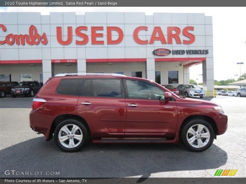 Salsa Red Pearl / Sand Beige 2010 Toyota Highlander Limited