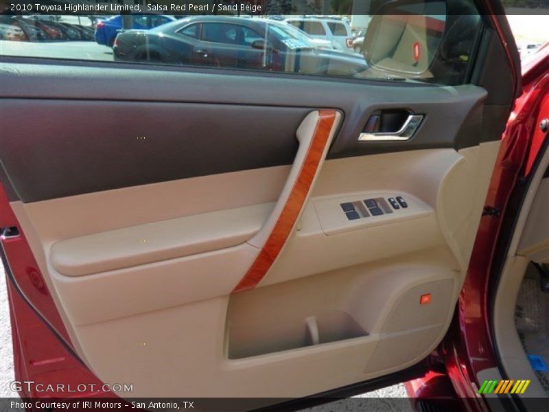Salsa Red Pearl / Sand Beige 2010 Toyota Highlander Limited