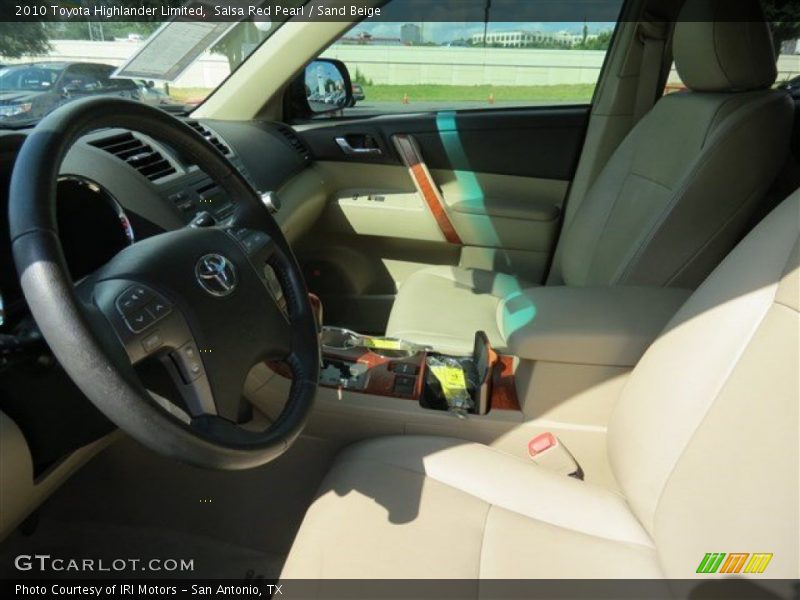 Salsa Red Pearl / Sand Beige 2010 Toyota Highlander Limited