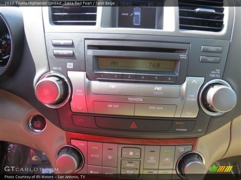 Salsa Red Pearl / Sand Beige 2010 Toyota Highlander Limited
