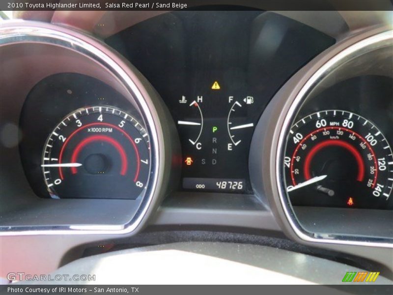 Salsa Red Pearl / Sand Beige 2010 Toyota Highlander Limited