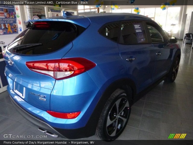 Caribbean Blue / Black 2016 Hyundai Tucson Limited AWD