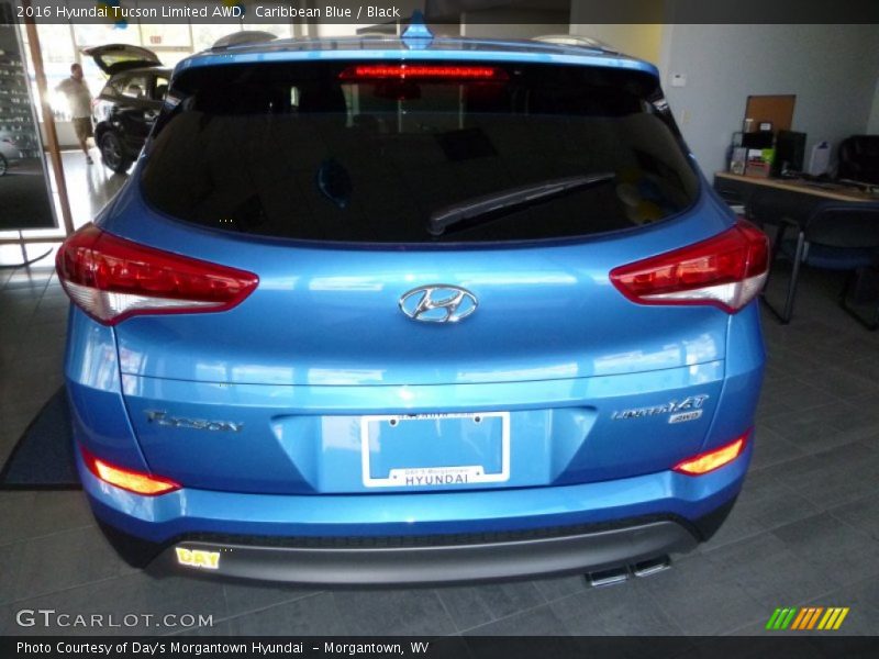 Caribbean Blue / Black 2016 Hyundai Tucson Limited AWD