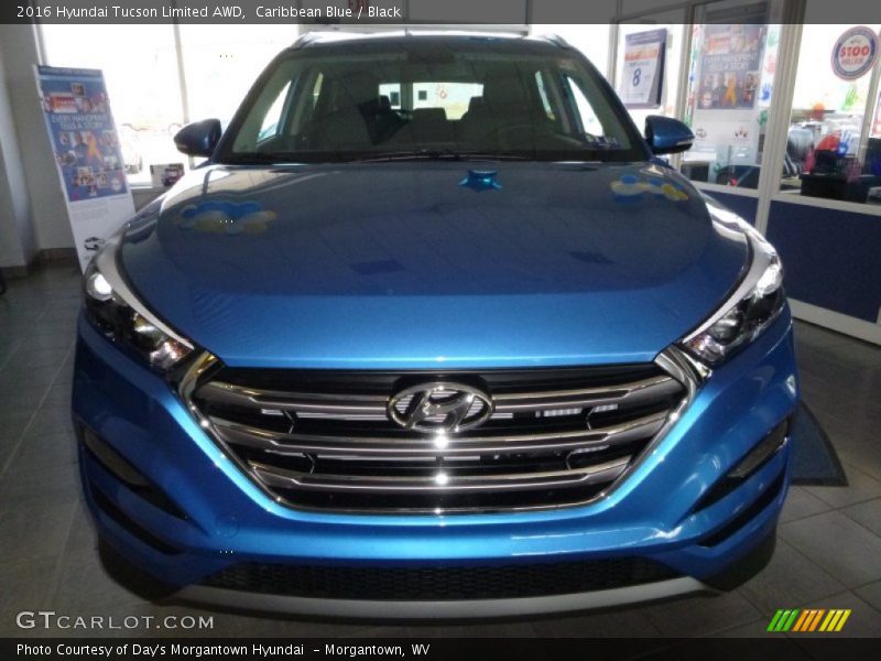 Caribbean Blue / Black 2016 Hyundai Tucson Limited AWD
