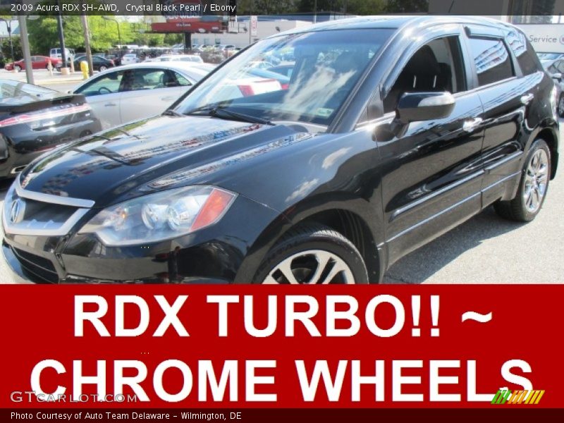 Crystal Black Pearl / Ebony 2009 Acura RDX SH-AWD