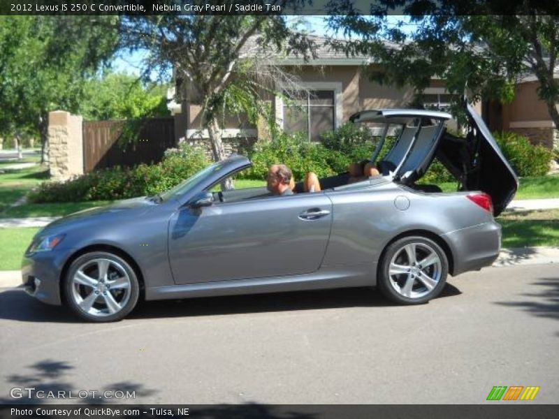 Nebula Gray Pearl / Saddle Tan 2012 Lexus IS 250 C Convertible