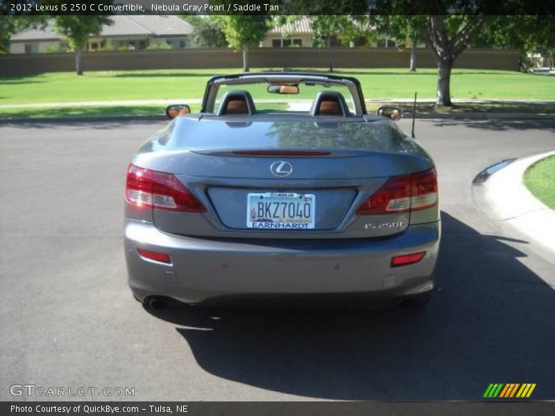 Nebula Gray Pearl / Saddle Tan 2012 Lexus IS 250 C Convertible