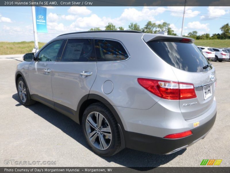 Circuit Silver / Gray 2016 Hyundai Santa Fe SE AWD