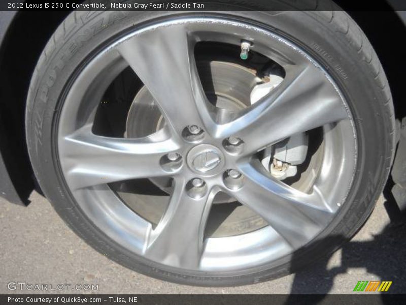 Nebula Gray Pearl / Saddle Tan 2012 Lexus IS 250 C Convertible