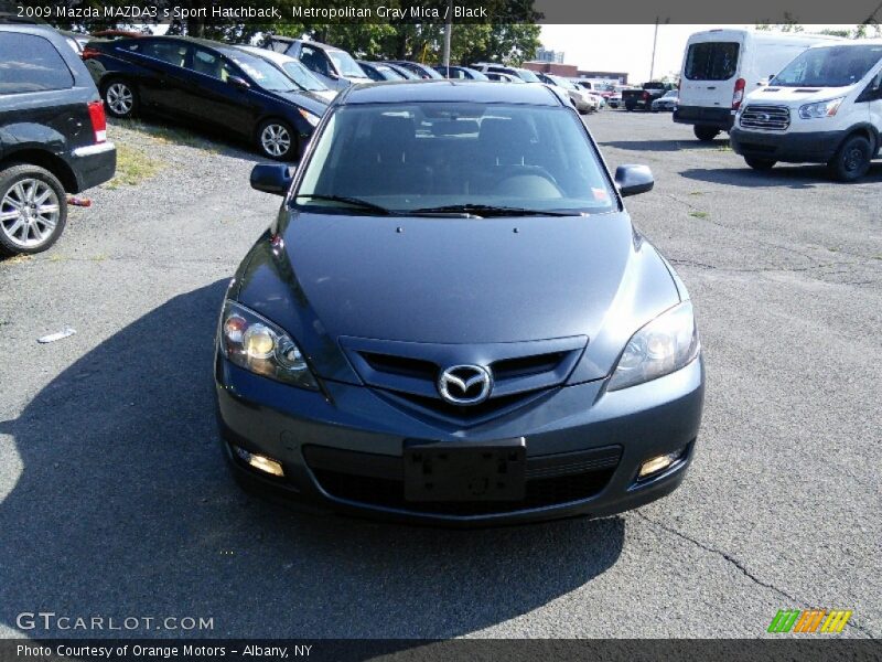 Metropolitan Gray Mica / Black 2009 Mazda MAZDA3 s Sport Hatchback