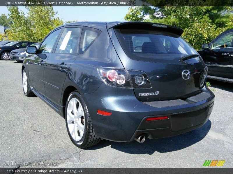 Metropolitan Gray Mica / Black 2009 Mazda MAZDA3 s Sport Hatchback