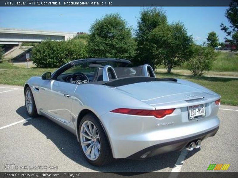 Rhodium Silver Metallic / Jet 2015 Jaguar F-TYPE Convertible
