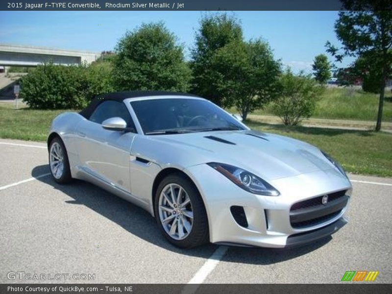 Rhodium Silver Metallic / Jet 2015 Jaguar F-TYPE Convertible