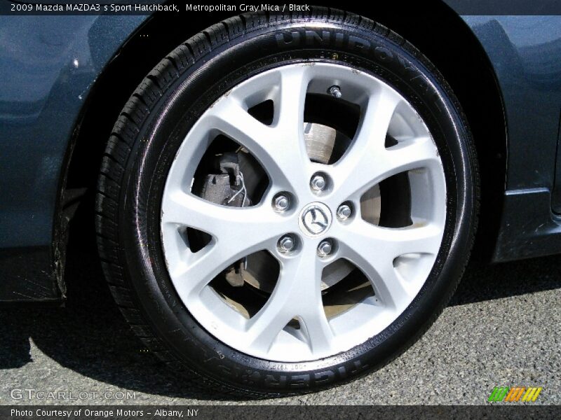 Metropolitan Gray Mica / Black 2009 Mazda MAZDA3 s Sport Hatchback
