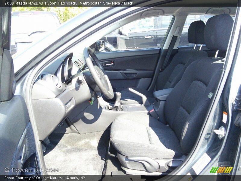 Metropolitan Gray Mica / Black 2009 Mazda MAZDA3 s Sport Hatchback