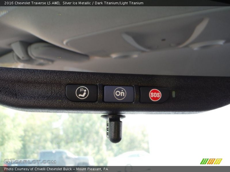 Silver Ice Metallic / Dark Titanium/Light Titanium 2016 Chevrolet Traverse LS AWD